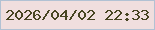 文字の大きさ：3、枠の色：b1c1d3、背景の色：f0dede、文字の色：474422 無料ブログパーツのブログ時計