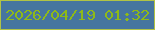文字の大きさ：1、枠の色：b1c345、背景の色：46759f、文字の色：8eba18 無料ブログパーツのブログ時計