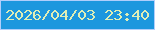 文字の大きさ：5、枠の色：b1cefb、背景の色：1d97de、文字の色：dfeeb6 無料ブログパーツのブログ時計