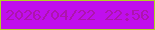 文字の大きさ：4、枠の色：b1d323、背景の色：c00fed、文字の色：ad15ac 無料ブログパーツのブログ時計