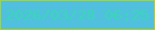 文字の大きさ：2、枠の色：b1d512、背景の色：51bfde、文字の色：38d8b7 無料ブログパーツのブログ時計
