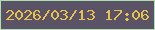 文字の大きさ：5、枠の色：b1ddb3、背景の色：595365、文字の色：e8bf51 無料ブログパーツのブログ時計