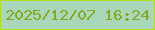 文字の大きさ：1、枠の色：b1df1b、背景の色：a8d8b9、文字の色：87a71c 無料ブログパーツのブログ時計