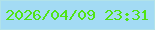 文字の大きさ：3、枠の色：b1e2e9、背景の色：a3dbf4、文字の色：50e416 無料ブログパーツのブログ時計