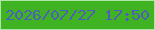 文字の大きさ：3、枠の色：b1e4a7、背景の色：3fb321、文字の色：4e5ebd 無料ブログパーツのブログ時計