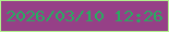 文字の大きさ：4、枠の色：b1f28d、背景の色：964087、文字の色：29ab61 無料ブログパーツのブログ時計