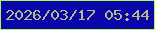 文字の大きさ：1、枠の色：b1f74c、背景の色：0907a9、文字の色：b6bc7d 無料ブログパーツのブログ時計