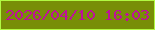 文字の大きさ：1、枠の色：b1f942、背景の色：788e07、文字の色：be1299 無料ブログパーツのブログ時計