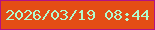 文字の大きさ：4、枠の色：b21284、背景の色：e44d15、文字の色：b1fbce 無料ブログパーツのブログ時計