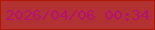 文字の大きさ：1、枠の色：b21605、背景の色：b13230、文字の色：b51073 無料ブログパーツのブログ時計