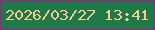文字の大きさ：4、枠の色：b2168c、背景の色：1e7948、文字の色：fac98e 無料ブログパーツのブログ時計
