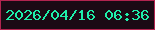 文字の大きさ：3、枠の色：b2244f、背景の色：1b0a14、文字の色：1eefaa 無料ブログパーツのブログ時計