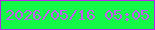 文字の大きさ：4、枠の色：b228ec、背景の色：14f847、文字の色：c15df1 無料ブログパーツのブログ時計
