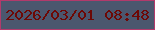 文字の大きさ：5、枠の色：b23a6b、背景の色：4b576e、文字の色：6d0805 無料ブログパーツのブログ時計