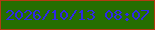 文字の大きさ：2、枠の色：b23b11、背景の色：256e01、文字の色：2f28e7 無料ブログパーツのブログ時計