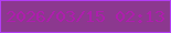 文字の大きさ：4、枠の色：b23cf5、背景の色：8c388f、文字の色：af1dae 無料ブログパーツのブログ時計