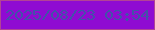 文字の大きさ：4、枠の色：b24395、背景の色：8f0bd2、文字の色：4252a9 無料ブログパーツのブログ時計