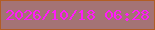文字の大きさ：5、枠の色：b25d24、背景の色：a47375、文字の色：ff1bf9 無料ブログパーツのブログ時計