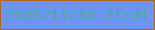 文字の大きさ：5、枠の色：b26419、背景の色：6c94f0、文字の色：4dab9b 無料ブログパーツのブログ時計
