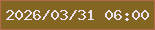 文字の大きさ：4、枠の色：b2694c、背景の色：826622、文字の色：ebe2f2 無料ブログパーツのブログ時計
