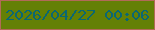 文字の大きさ：4、枠の色：b26a57、背景の色：648005、文字の色：0a6773 無料ブログパーツのブログ時計