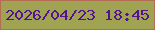 文字の大きさ：4、枠の色：b26d54、背景の色：a0a351、文字の色：551295 無料ブログパーツのブログ時計