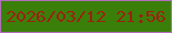 文字の大きさ：5、枠の色：b26dbb、背景の色：3b7f0b、文字の色：99230f 無料ブログパーツのブログ時計