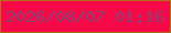 文字の大きさ：1、枠の色：b26f16、背景の色：f60946、文字の色：8d4074 無料ブログパーツのブログ時計