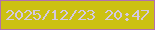 文字の大きさ：2、枠の色：b270ae、背景の色：ccc112、文字の色：d3c8e3 無料ブログパーツのブログ時計