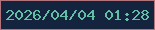 文字の大きさ：5、枠の色：b2747a、背景の色：15243e、文字の色：61bfa6 無料ブログパーツのブログ時計