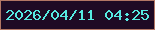 文字の大きさ：1、枠の色：b27664、背景の色：1e0a24、文字の色：56eae2 無料ブログパーツのブログ時計