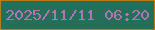 文字の大きさ：1、枠の色：b27e1d、背景の色：256e57、文字の色：b075b9 無料ブログパーツのブログ時計