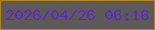 文字の大きさ：3、枠の色：b2831a、背景の色：5d5959、文字の色：5d2cbe 無料ブログパーツのブログ時計