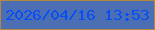文字の大きさ：3、枠の色：b2883e、背景の色：4b6fb2、文字の色：074ff4 無料ブログパーツのブログ時計