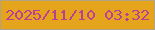 文字の大きさ：1、枠の色：b2a284、背景の色：e4a51d、文字の色：bc3f93 無料ブログパーツのブログ時計