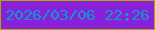 文字の大きさ：1、枠の色：b2a603、背景の色：8921db、文字の色：0d98d0 無料ブログパーツのブログ時計