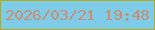 文字の大きさ：2、枠の色：b2aa17、背景の色：7ecce8、文字の色：c98f6e 無料ブログパーツのブログ時計