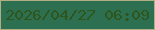 文字の大きさ：3、枠の色：b2ae84、背景の色：2d7051、文字の色：30551a 無料ブログパーツのブログ時計