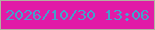 文字の大きさ：5、枠の色：b2b1a0、背景の色：e11ba7、文字の色：45a2cb 無料ブログパーツのブログ時計