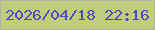 文字の大きさ：2、枠の色：b2b1a5、背景の色：c1cd7c、文字の色：4d4bc8 無料ブログパーツのブログ時計