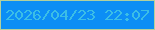 文字の大きさ：3、枠の色：b2d09e、背景の色：0c8ef5、文字の色：3bbee6 無料ブログパーツのブログ時計