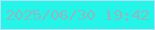 文字の大きさ：2、枠の色：b2dff3、背景の色：25f4e8、文字の色：8fb8c1 無料ブログパーツのブログ時計