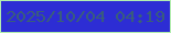 文字の大きさ：5、枠の色：b2edaf、背景の色：2d2dd4、文字の色：395c7d 無料ブログパーツのブログ時計