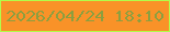 文字の大きさ：2、枠の色：b2fb4a、背景の色：f99228、文字の色：8c9f3f 無料ブログパーツのブログ時計