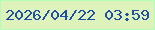 文字の大きさ：1、枠の色：b2fdba、背景の色：def2bc、文字の色：1e4fa3 無料ブログパーツのブログ時計