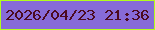 文字の大きさ：4、枠の色：b2fe1c、背景の色：876bd8、文字の色：4c0a20 無料ブログパーツのブログ時計