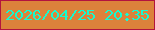 文字の大きさ：5、枠の色：b3133e、背景の色：dc823b、文字の色：15fad0 無料ブログパーツのブログ時計