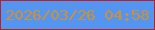 文字の大きさ：3、枠の色：b32327、背景の色：5595f2、文字の色：d09133 無料ブログパーツのブログ時計