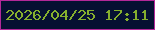 文字の大きさ：2、枠の色：b32899、背景の色：061032、文字の色：86af2e 無料ブログパーツのブログ時計