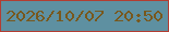 文字の大きさ：5、枠の色：b33d32、背景の色：5e90a1、文字の色：78581d 無料ブログパーツのブログ時計